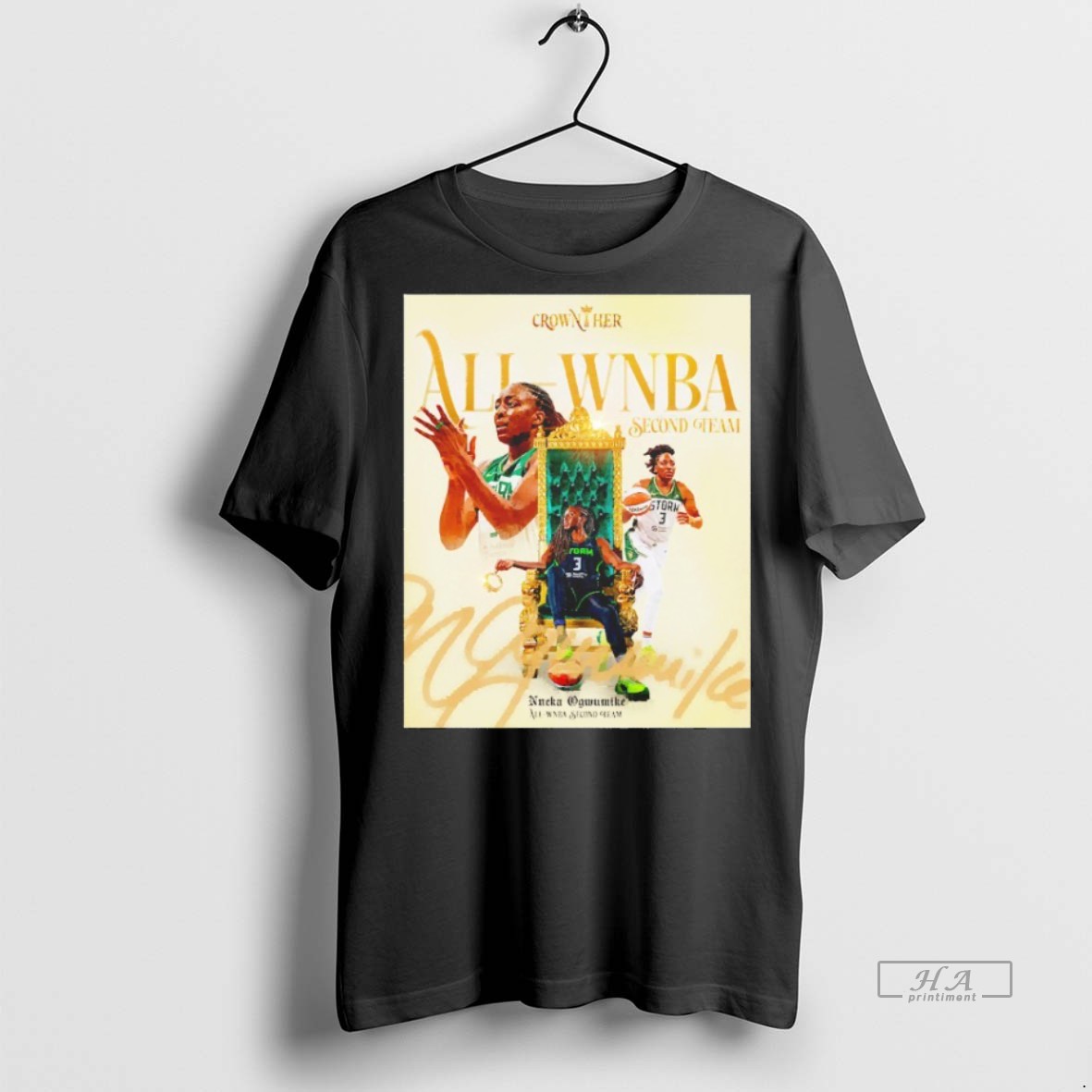Official Trendy Nneka Ogwumike Seattle Storm All Wnba Second Team Graphic Blackshirt Tee Sweater Hoodie 2