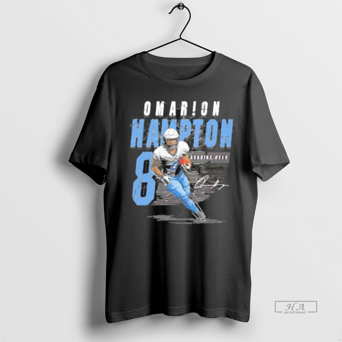 Official Trendy Omarion Hampton Los Angeles Chargers Player Name Tee Sweater Hoodie