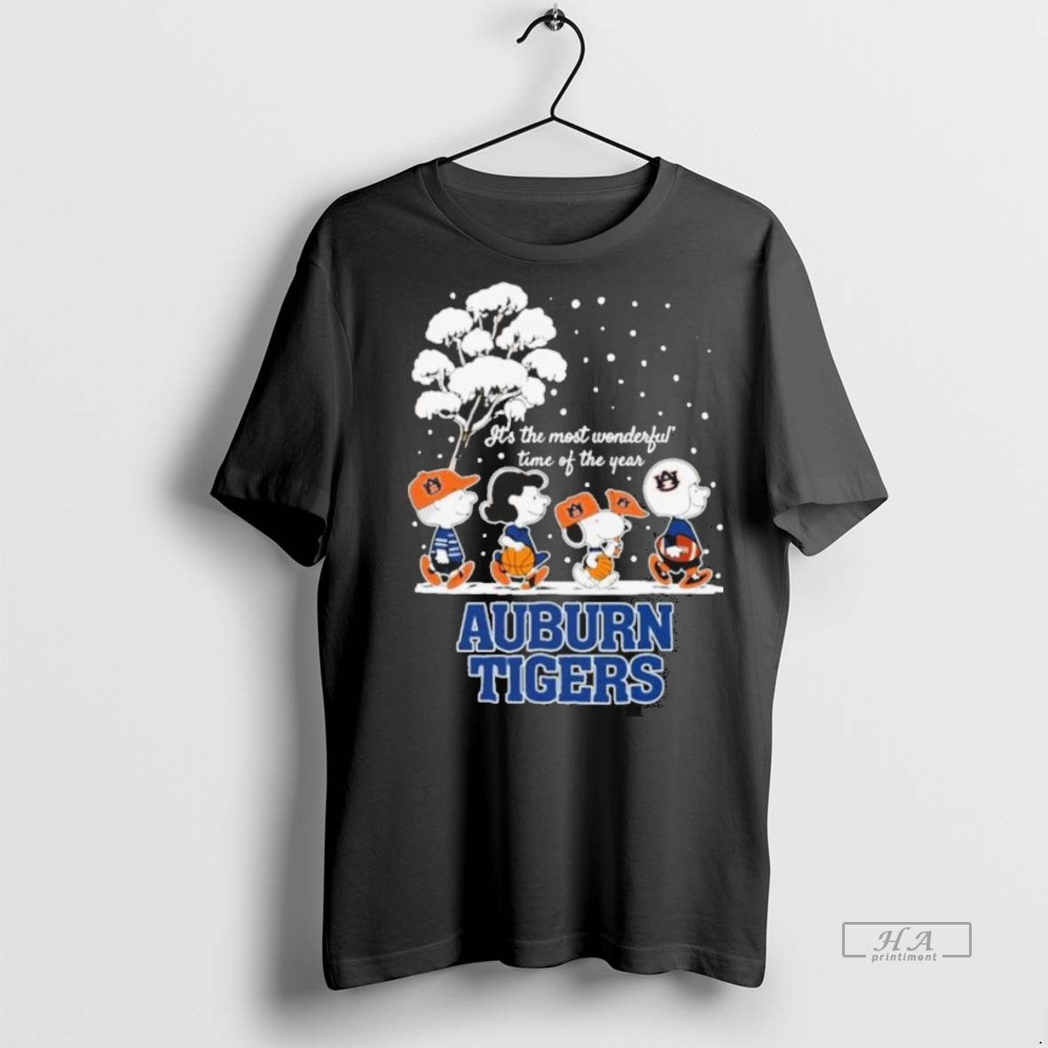 Official Trendy Peanuts Auburn Tigers Winter Its The Most Wonderful Time Of The Year 2025 T Men Tee Sweater Hoodie