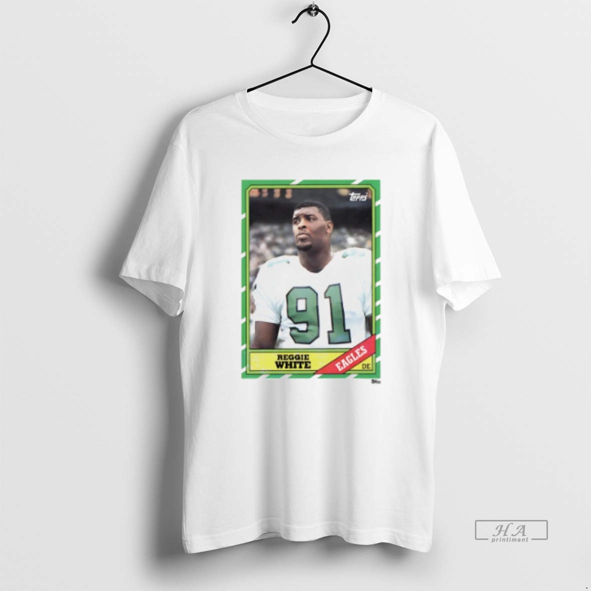 Official Trendy Philadelphia Eagles Reggie Trading Card Tee Shirt