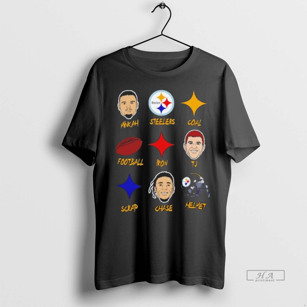 Official Trendy Pittsburgh Steelers Minkah Coal Football Iron Tj Scrap Chase Helmet Blackshirt Tee Sweater Hoodie