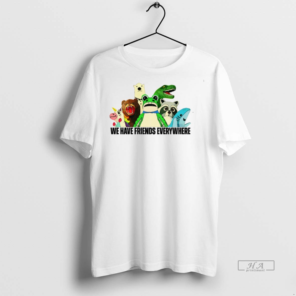 Official Trendy Portland Frog We Have Friends Everywhere Tee Sweater Hoodie 2