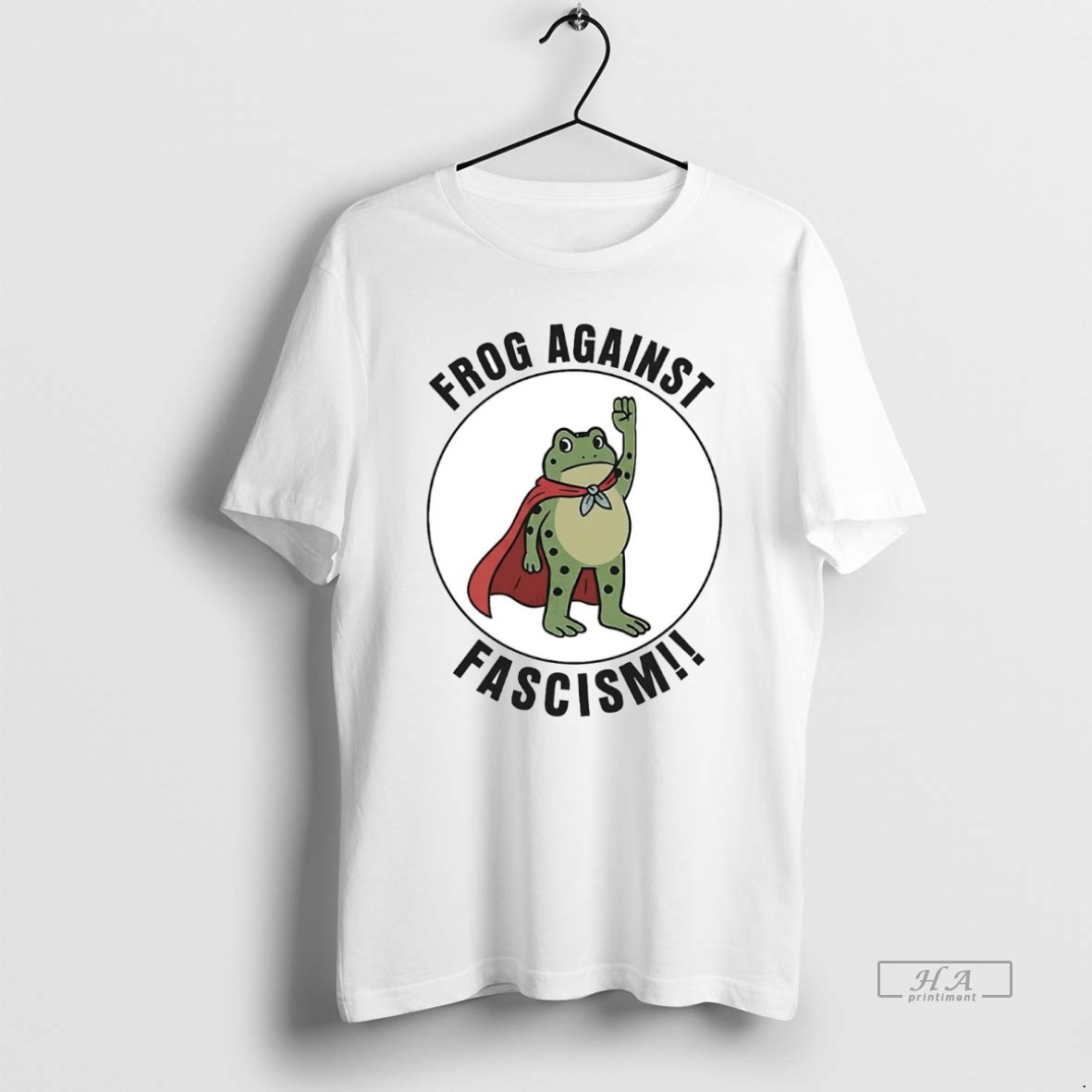 Official Trendy Portland Frog Against Fascism Tee Shirt