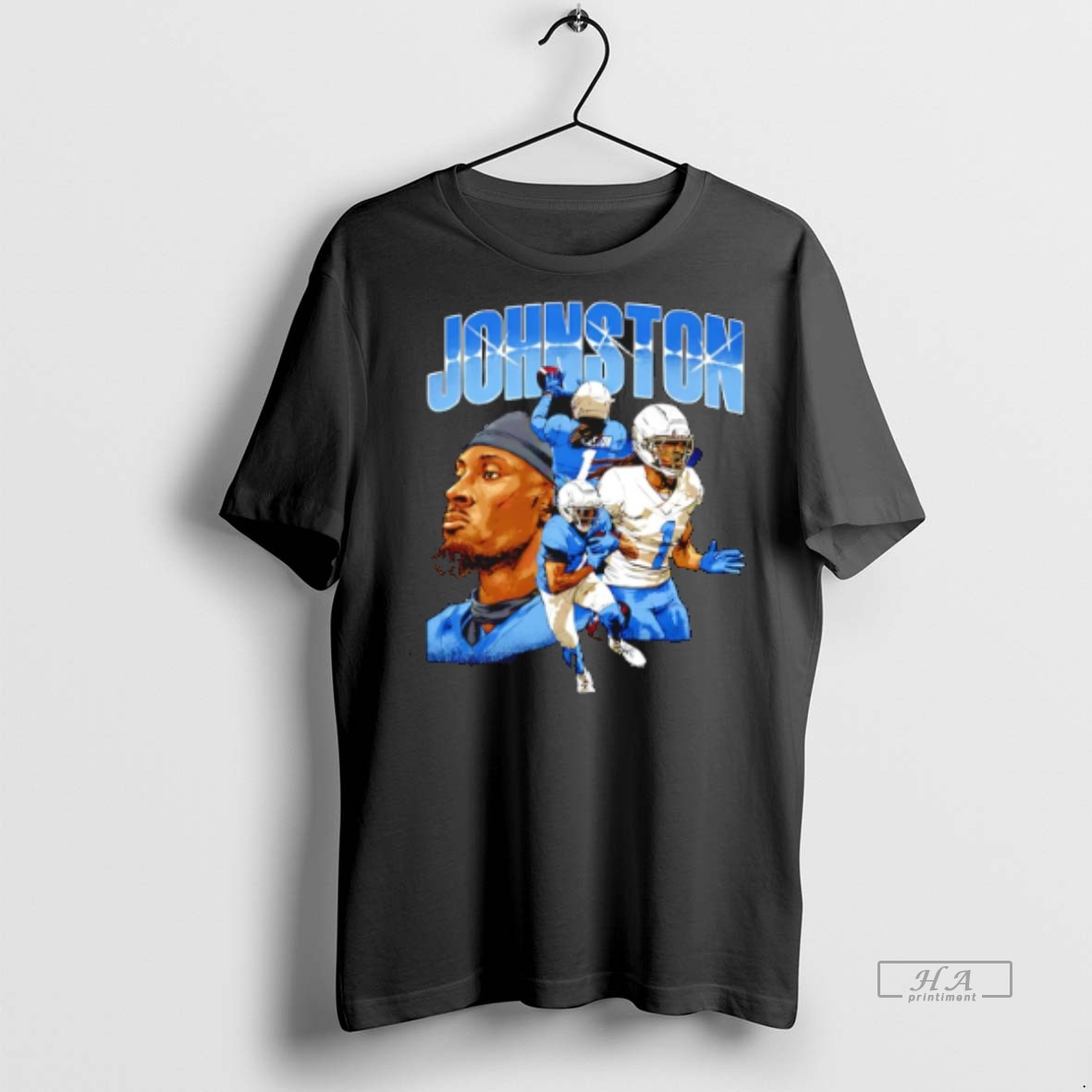 Official Trendy Quentin Johnston Los Angeles Chargers Collage Tee Sweater Hoodie
