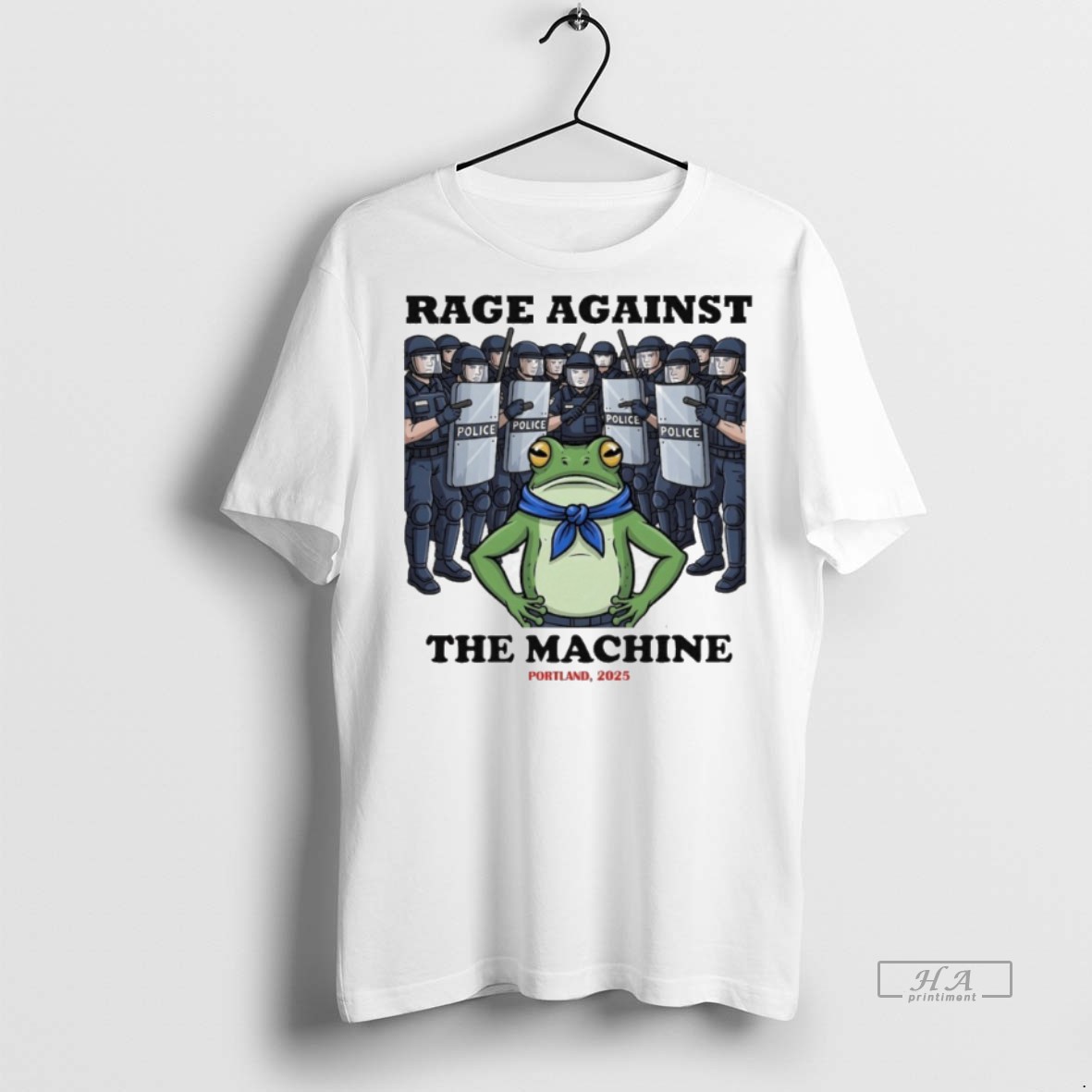 Official Trendy Rage Against The Machine Frog Portland 2025 Police Tee Sweater Hoodie