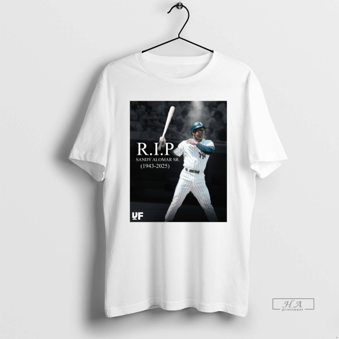 Official Trendy Rest In Piece To Former Major League Player And Coach Sandy Alomar Sr 1943 2025 Tee Shirt