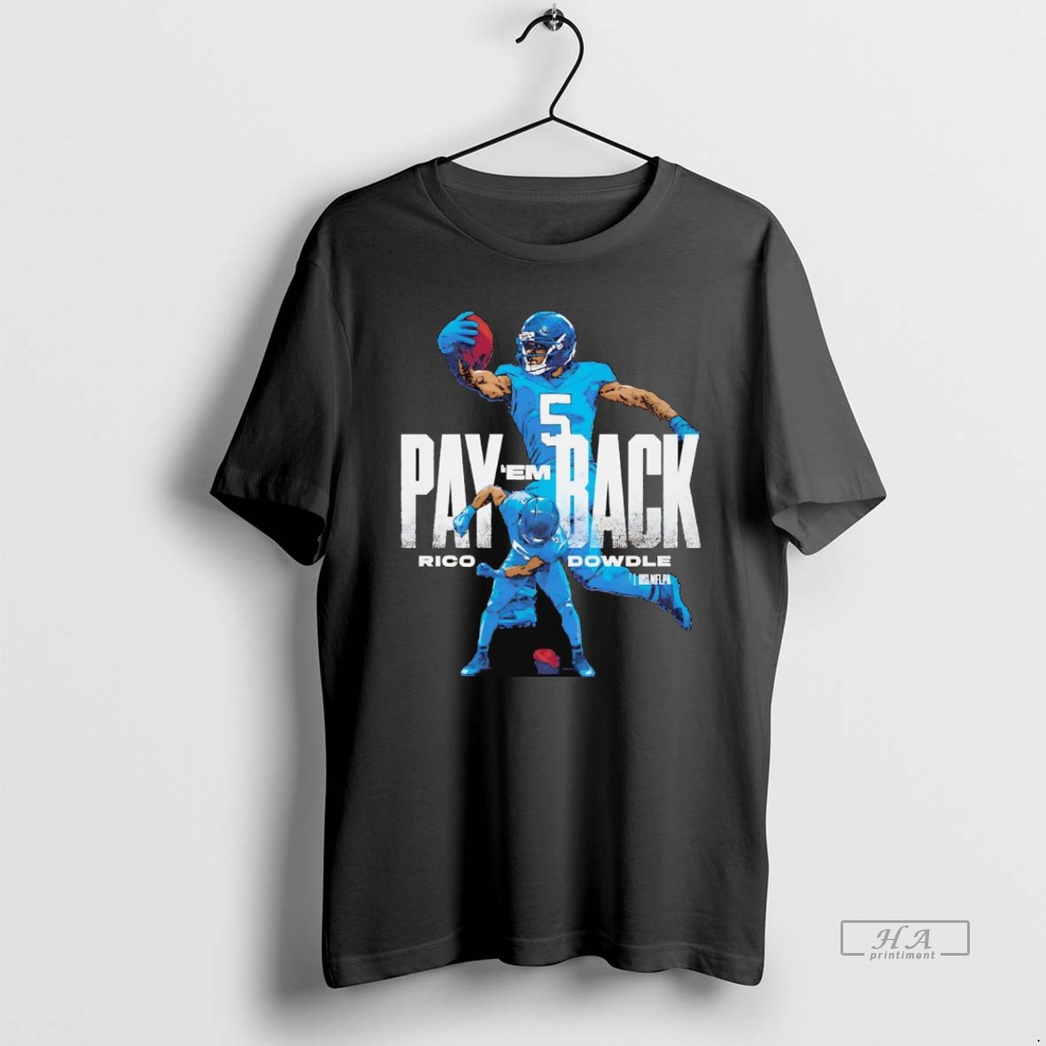 Official Trendy Rico Dowdle Pay Em Back Carolina Panthers Tee Shirt