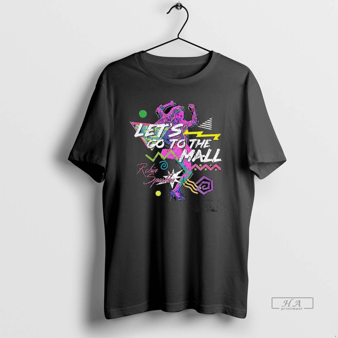 Official Trendy Robin Sparkles Lets Go To The Mall Tee Shirt