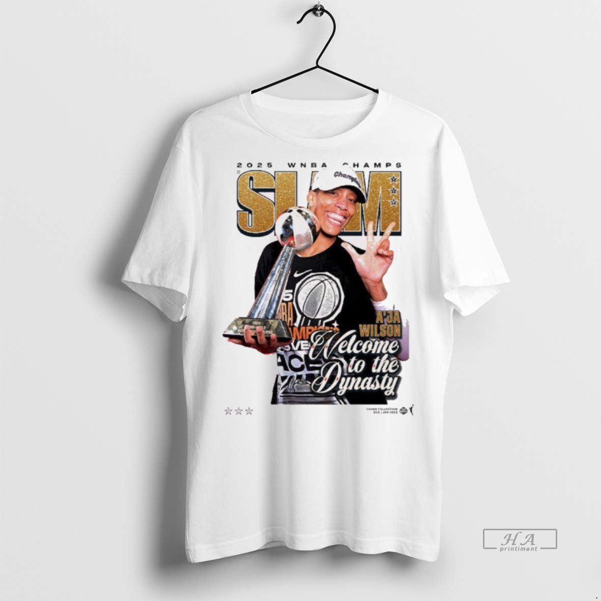 Official Trendy Slam Cover Aja Wilson Las Vegas Aces 2025 Wnba Champs Welcome To The Dynasty Tee Sweater Hoodie