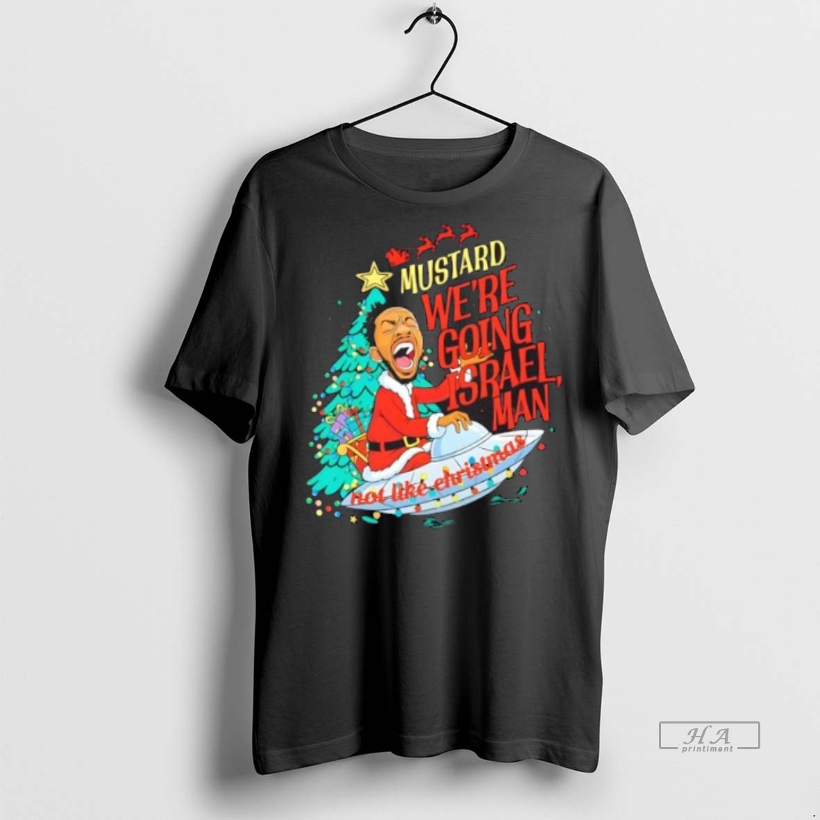 Official Trendy Santa Kendrick Lamar Mustard Were Going Israel Man