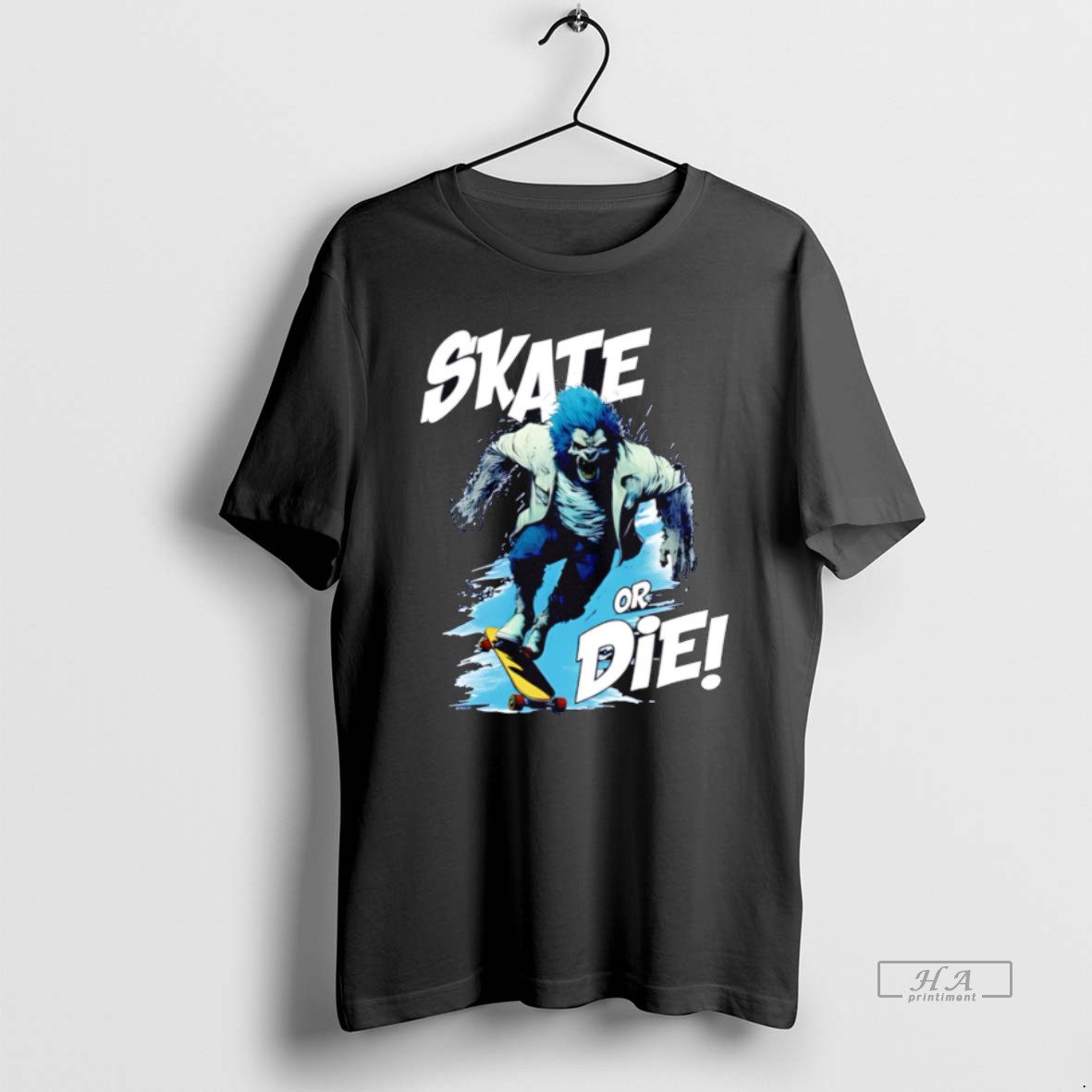 Official Trendy Skate Or Die Wolfy Classic Tee Shirt