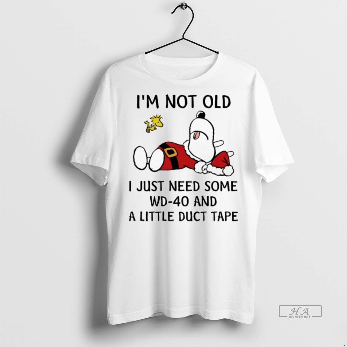 Official Trendy Snoopy Woodstock Im Not Old I Just Need Some Wd 40 And A Little Duct Tape Tee Sweater Hoodie