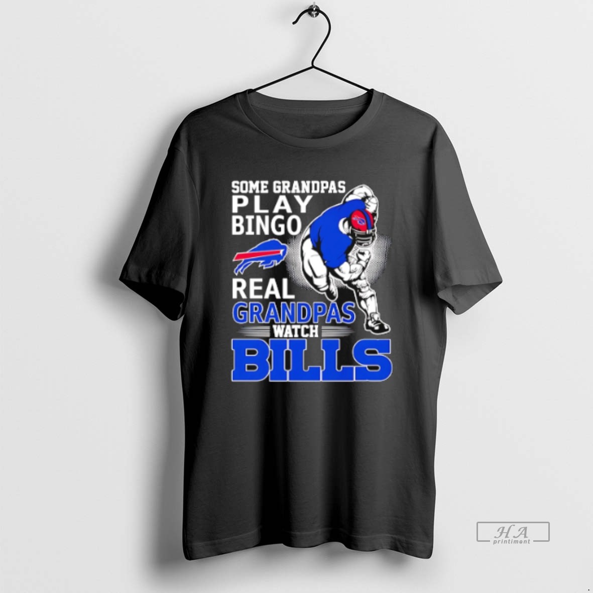 Official Trendy Some Grandpas Play Bingo Real Grandpas Watch Buffalo Bills Tee Shirt