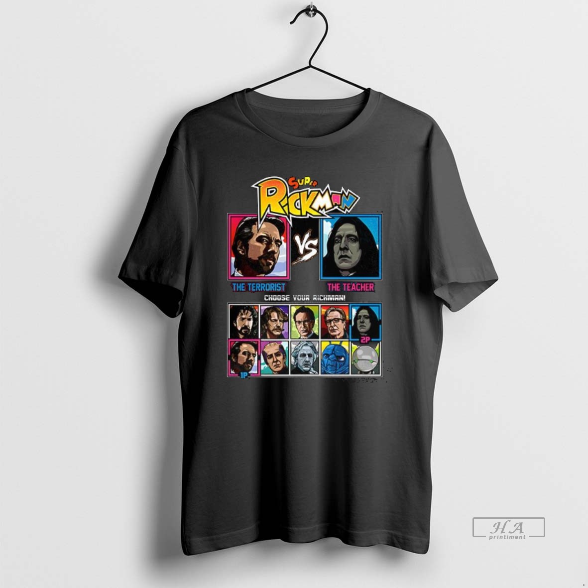 Official Trendy Super Rickman The Terrorist Vs The Teacher Tee Shirt