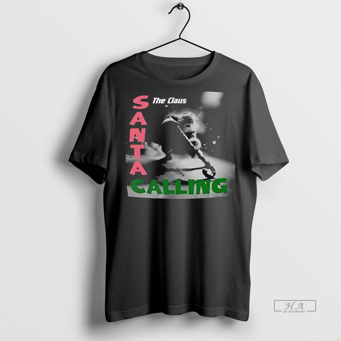 Official Trendy The Claus Santa Calling Hockey Christmas Tee Sweater Hoodie