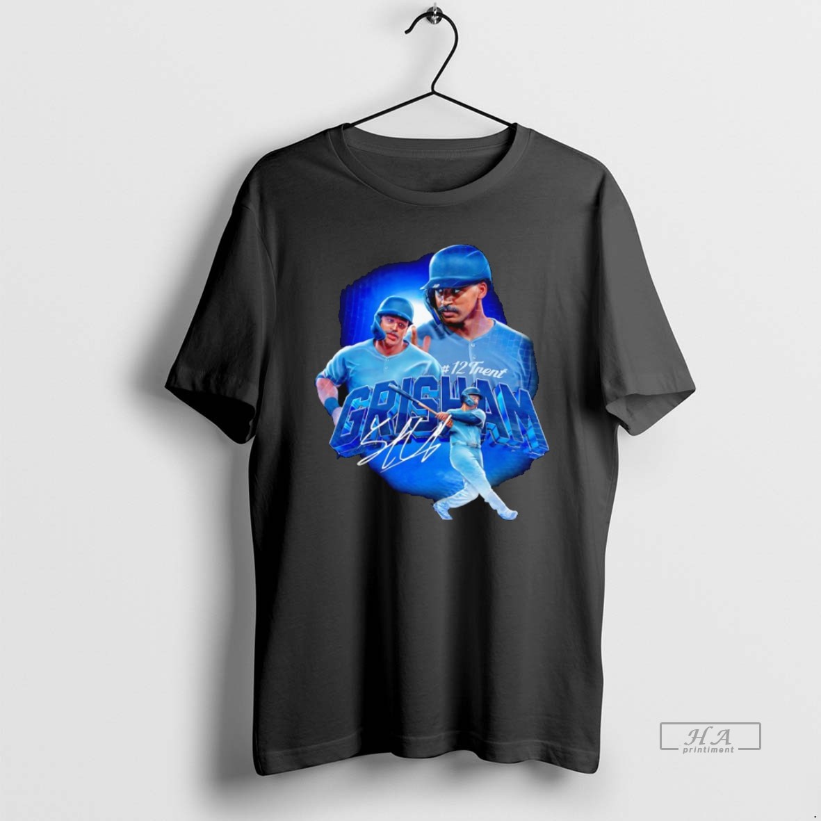 Official Trendy Trent Grisham 12 New York Yankees Signature Graphic Tee Shirt