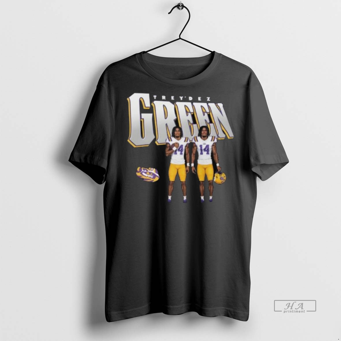 Official Trendy Treydez Green Lsu Tigers Football Illustrated 2025 Long Sleve Tee Sweater Hoodie