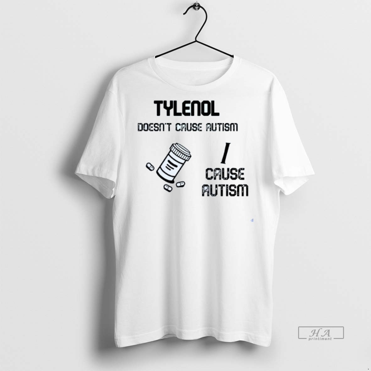Official Trendy Tylenol Doesnt Cause Autism I Cause Autism Mens White Tee Tee Sweater Hoodie