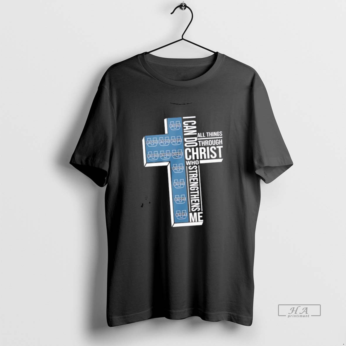 Official Trendy Utah State University I Can Do All Things Through Christ Who Strengthens Me Tee Shirt