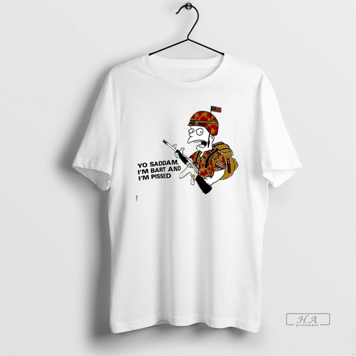 Official Trendy Yo Saddam Im Bart And Im Pissed Tee Shirt 2