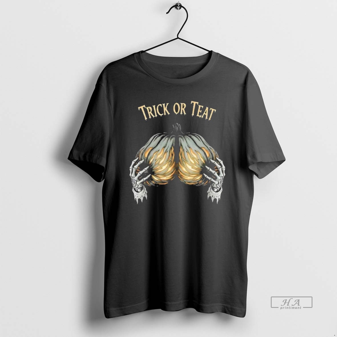 Official Trick Or Teat Pumpkin Halloween T Shirt