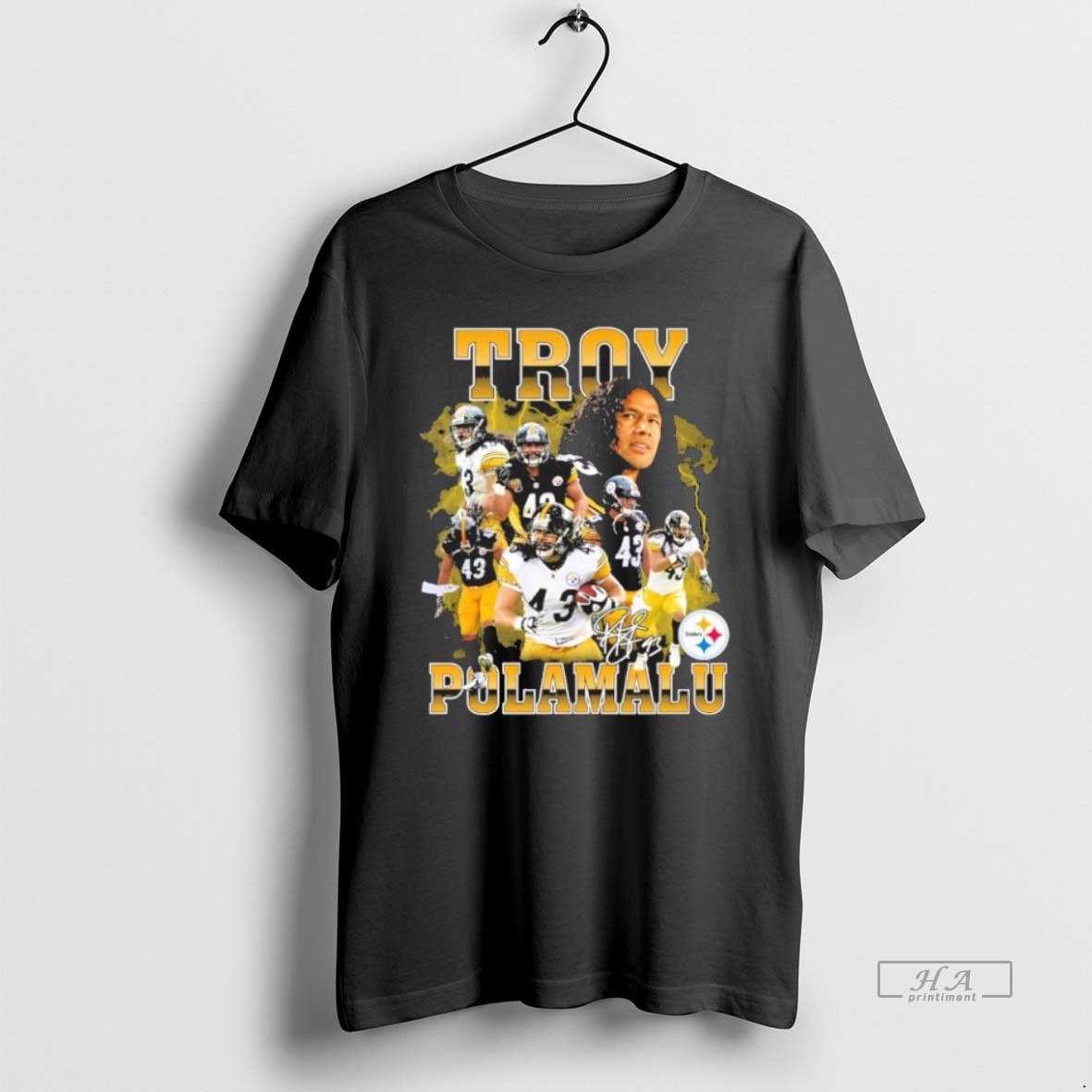 Official Troy Polamalu Player Signature Shirt
