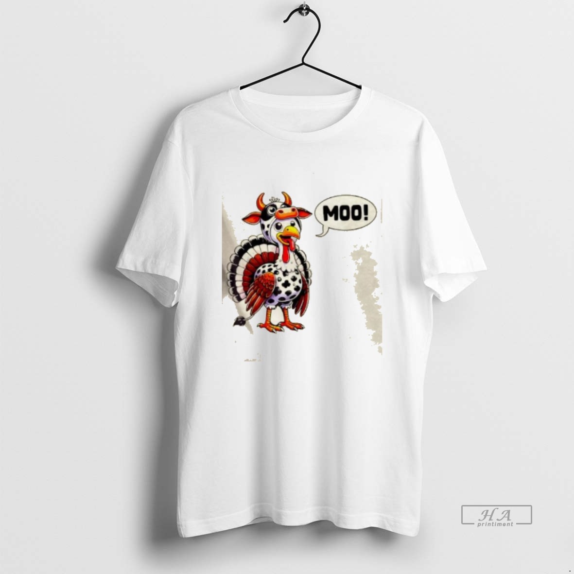 Official Turkey Moo Cow Thanksgiving T Shirt