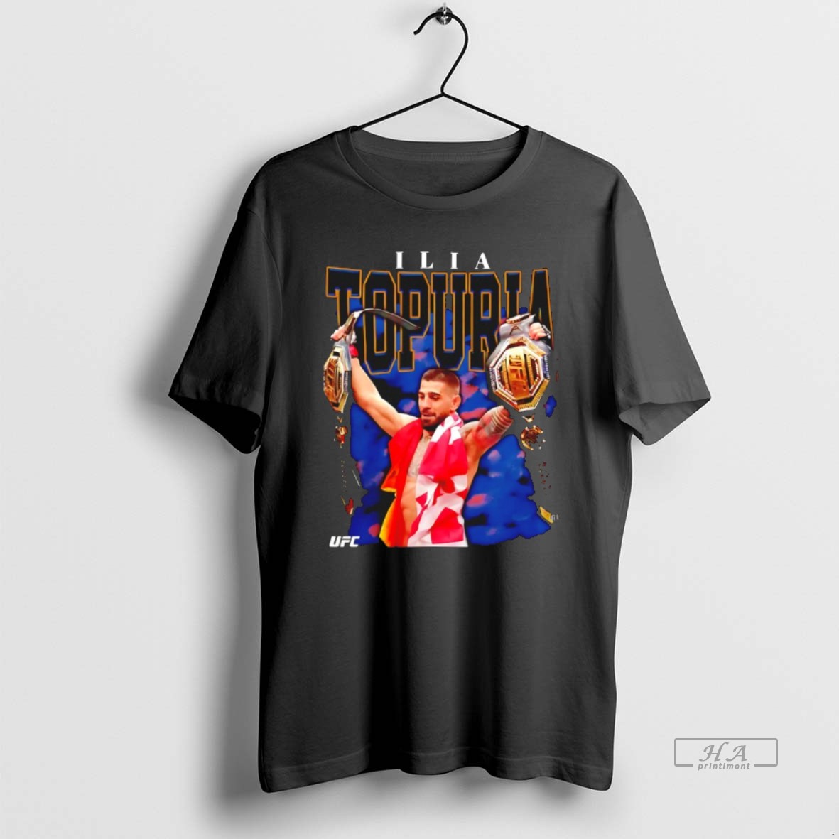 Official Ufc Ilia Topuria Double Champ T Shirt