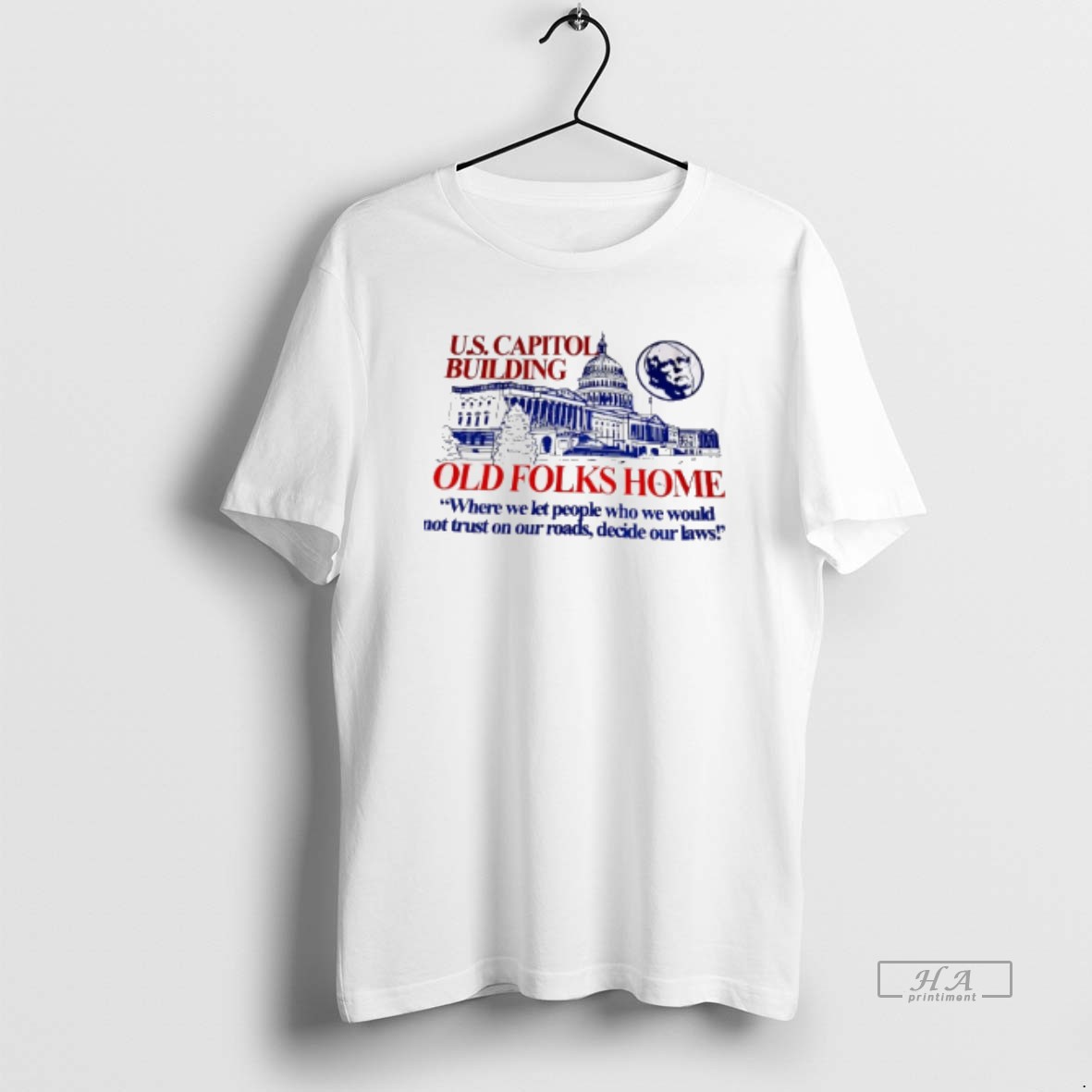 Official Us Capitol Building Old Folks Home T Shirt
