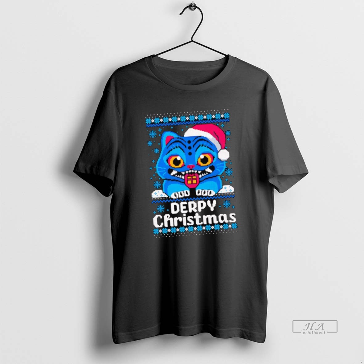Official Ugly Tiger Derpy Christmas T Shirt