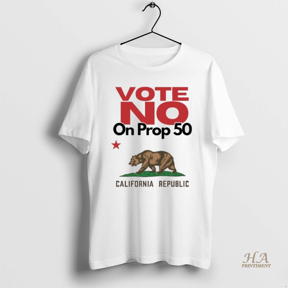 Official Vote No On Prop 50 California Republic Shirt