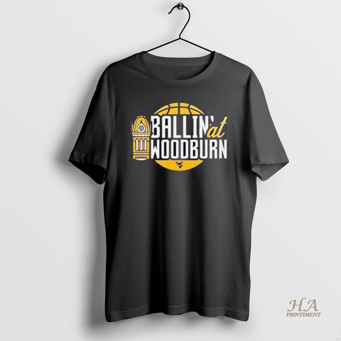 Official Wvu West Virginia Mountaineers Ballin At Woodburn Long Sleve Shirt