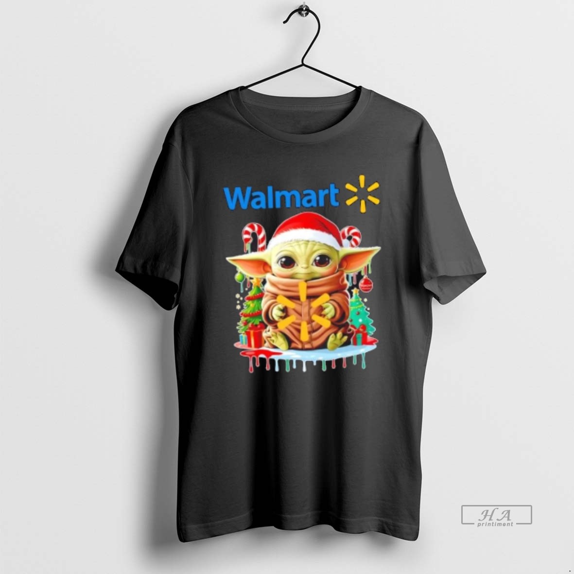 Official Walmart X Baby Yoda Merry Christmas Shirt