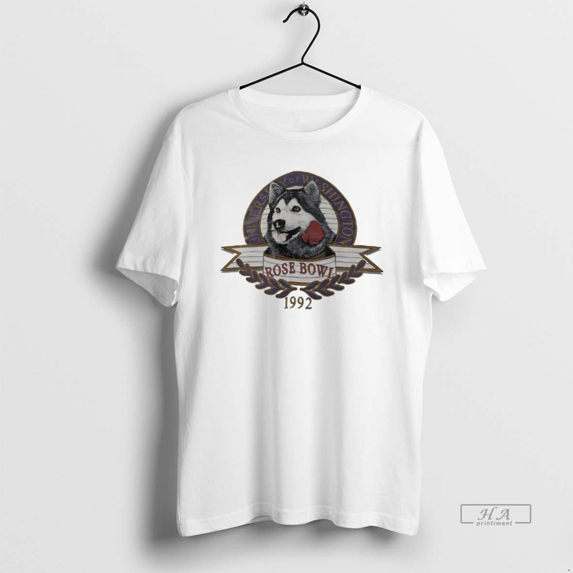 Official Washington Huskies University Of Washington Rose Bowl 1992 Vintage Shirt