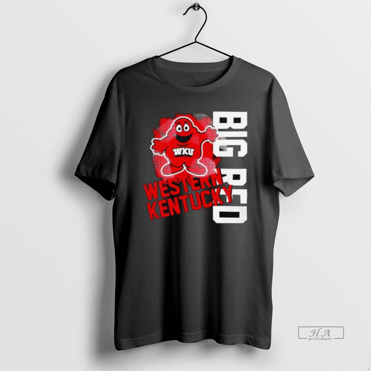 Official Western Kentucky Hilltoppers Logo Vertical Mascot Big Red Shirt