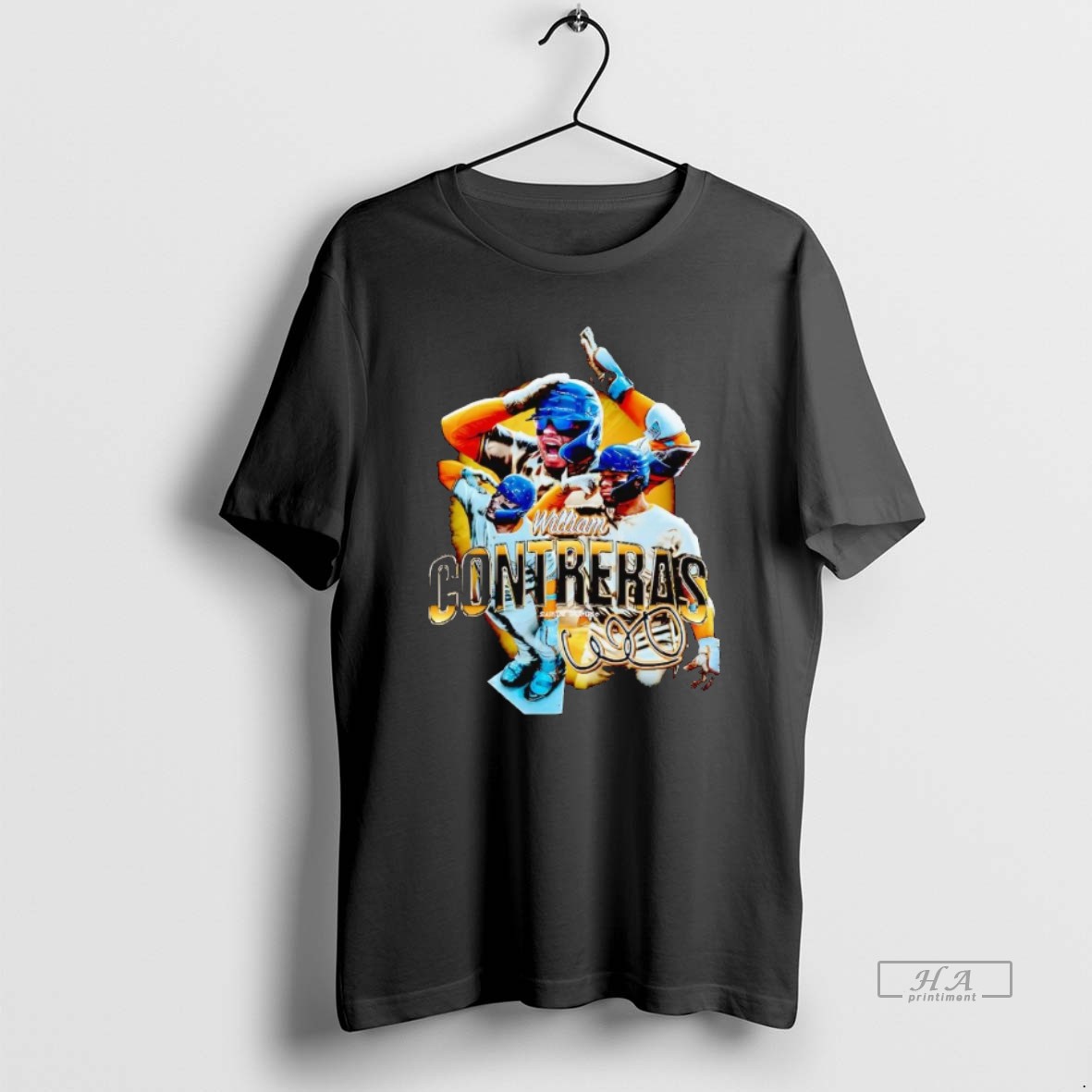 Official William Contreras Picture Collage Milwaukee Brewers T Shirt