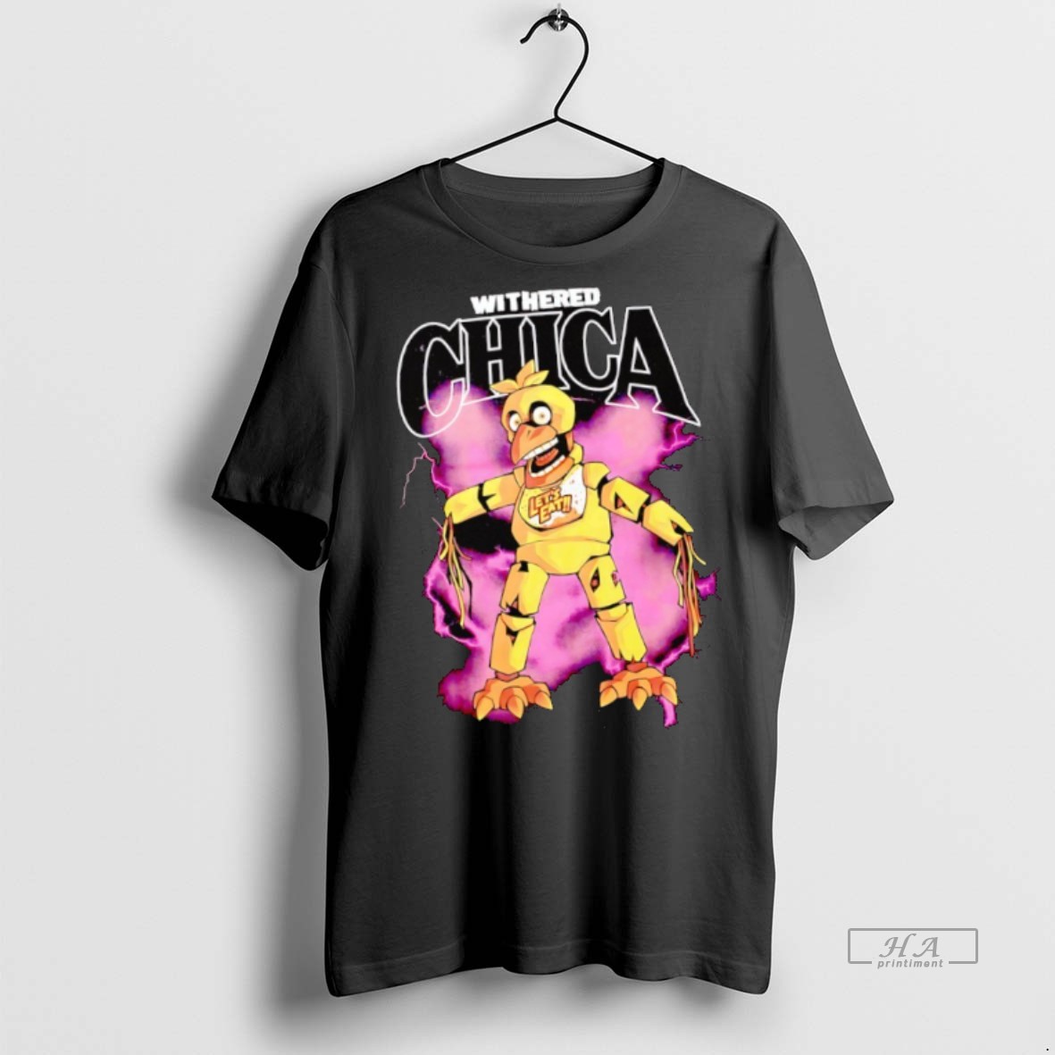 Official Withered Chica Five Nights At Freddys 2 Lets Eat Shirt Hoodie