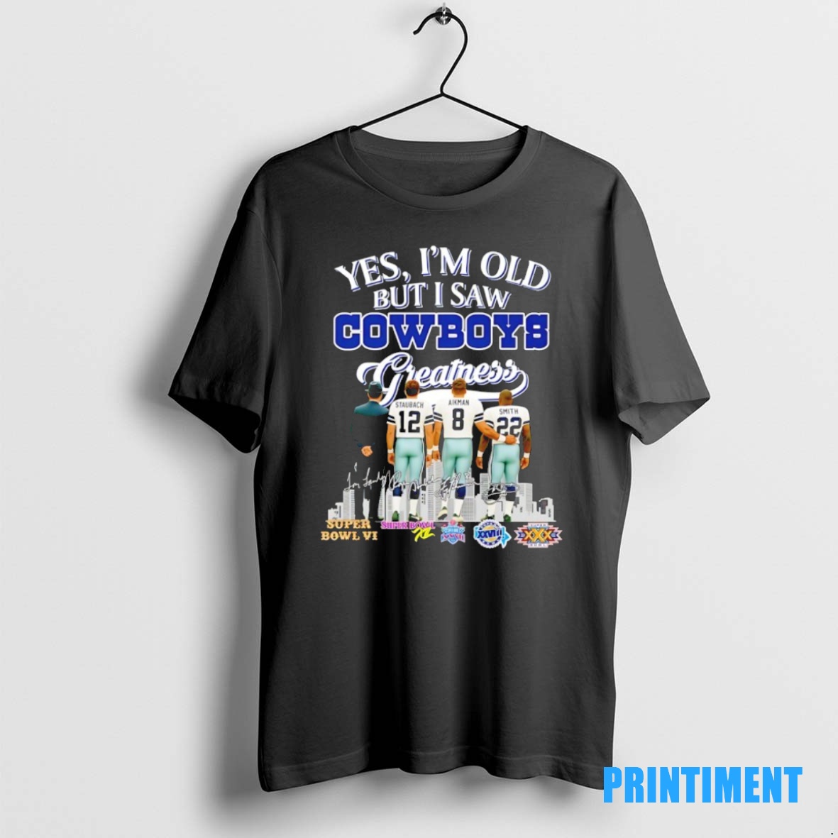 Official Yes Im Old But I Saw Dallas Cowboys Greatest Skyline Signature Tee Sweater Hoodie