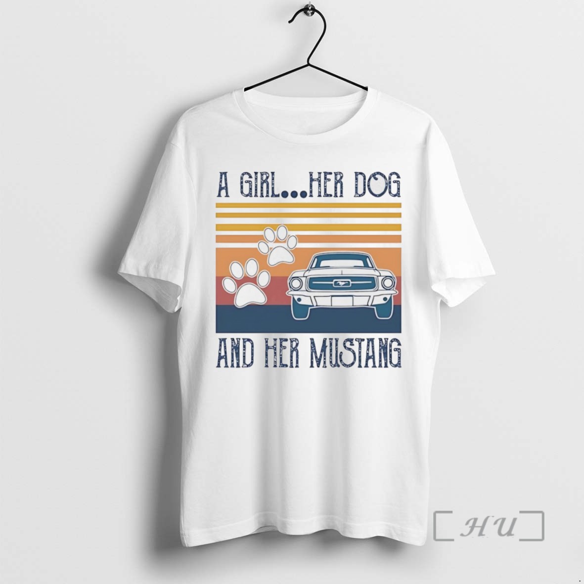 Officials A Girl Her Dog And Her Mustang Tee Shirt Sweater Hoodie