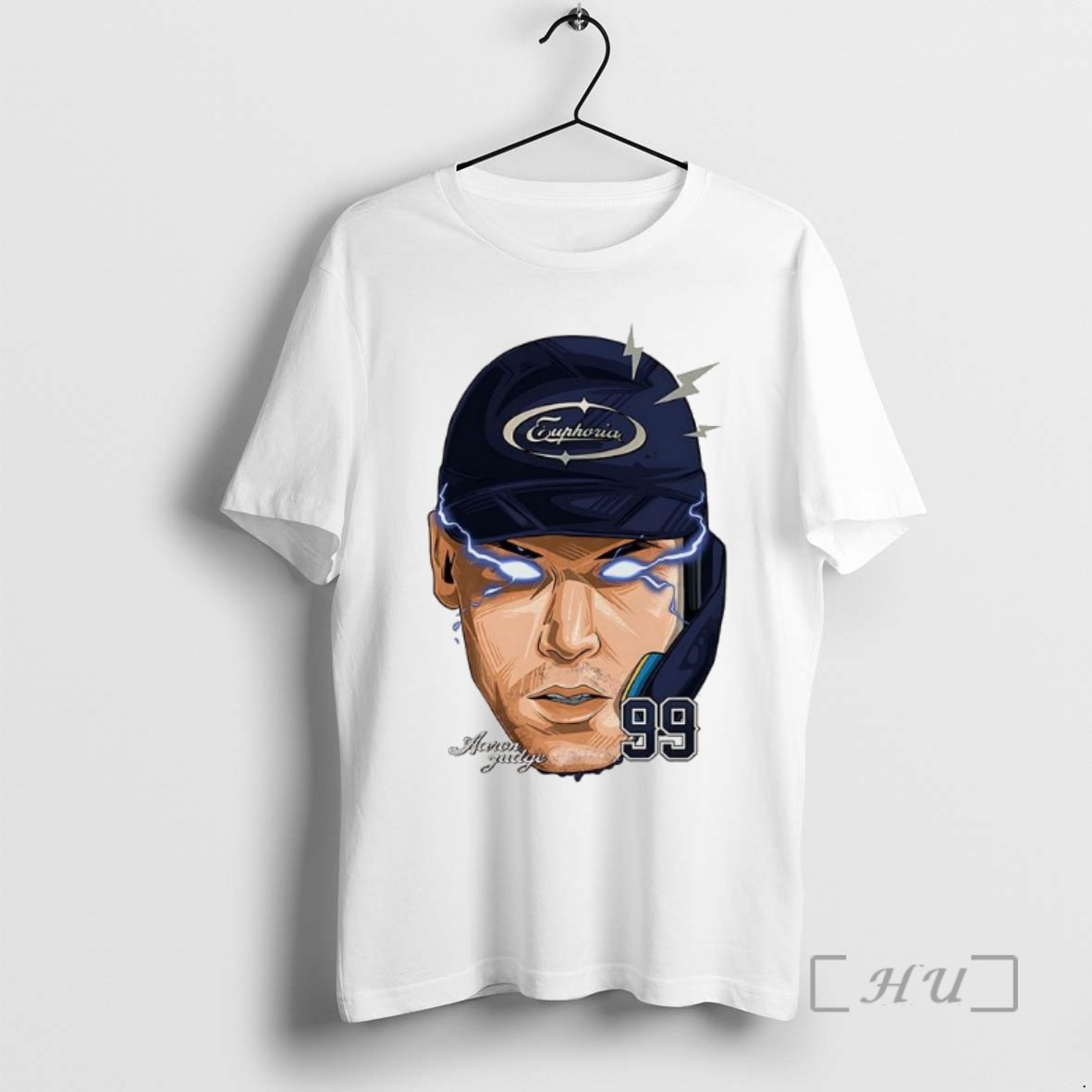 Officials Aaron Judge New York Yankees Football 2025 Number 99 Fat Head Laser Eyes Shirts Sweater Hoodie