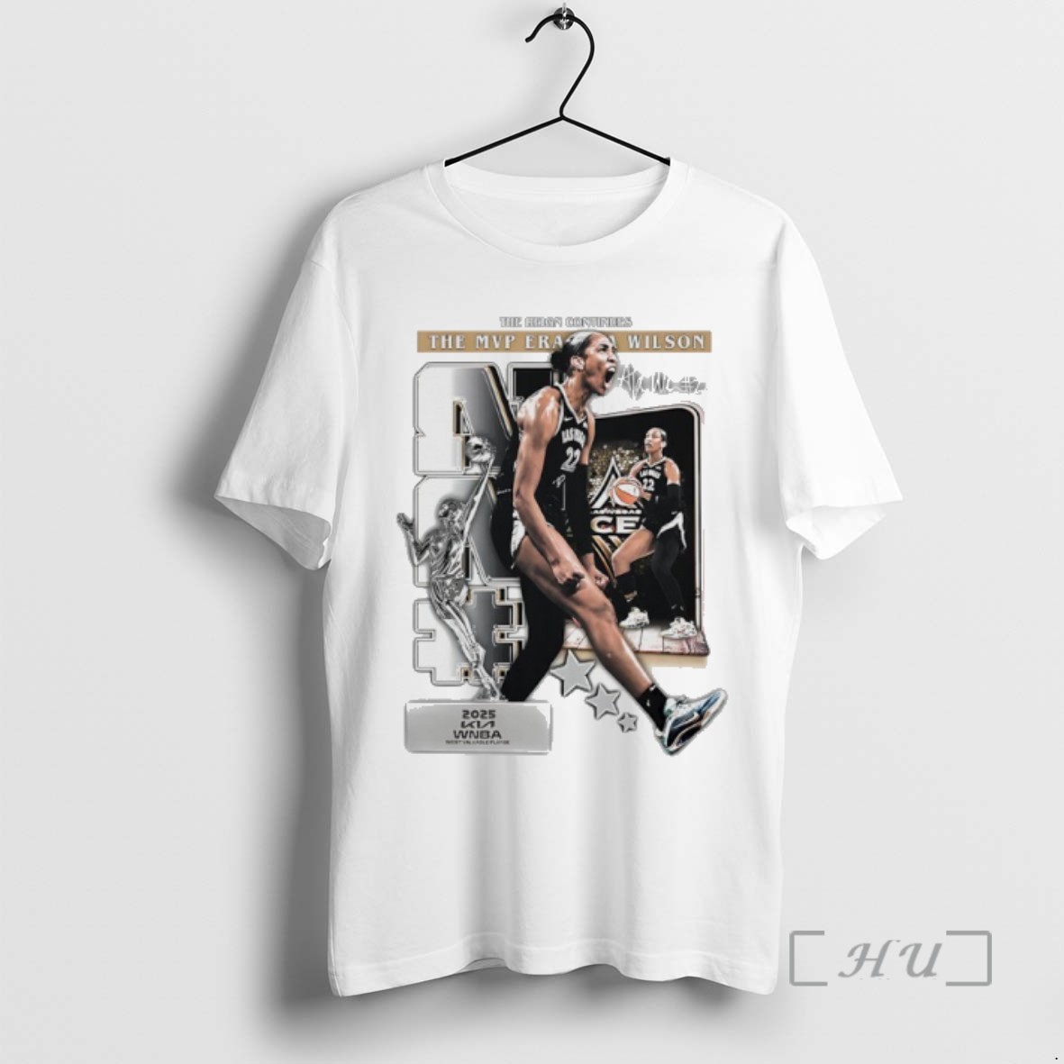 Officials Aja Wilson The Mvp Era The Reign Continues 2025 Wnba Signature Shirts Sweater Hoodie