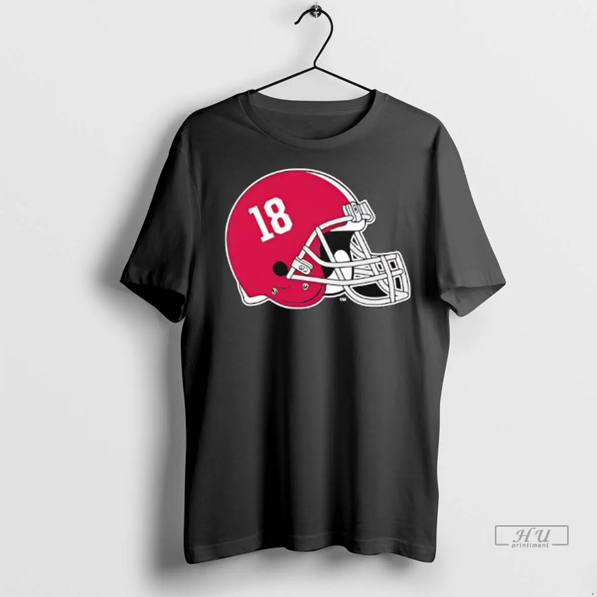 Officials Alabama Crimson Tide Helmet Number 18 Ladies T Shirts Sweatshirt