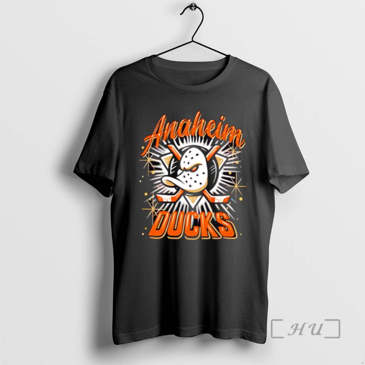 Officials Anaheim Ducks Spray On Logo Style T Shirt Sweater Hoodie