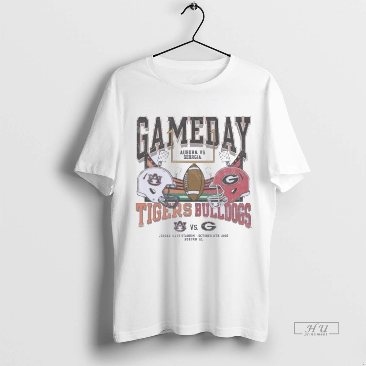 Officials Auburn Vs Uga 2025 Gameday Matchup Helmet Tee Shirt Sweater Hoodie