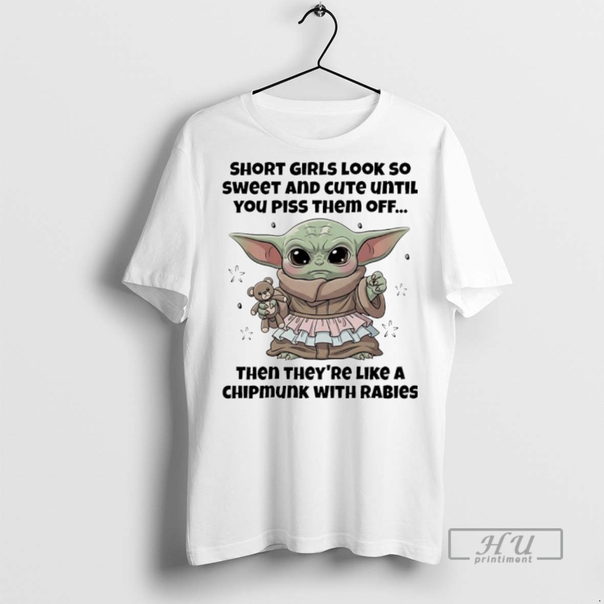 Officials Baby Yoda Short Girls Look So Sweet And Cute Until You Pss Them Off T Shirt Sweatshirt