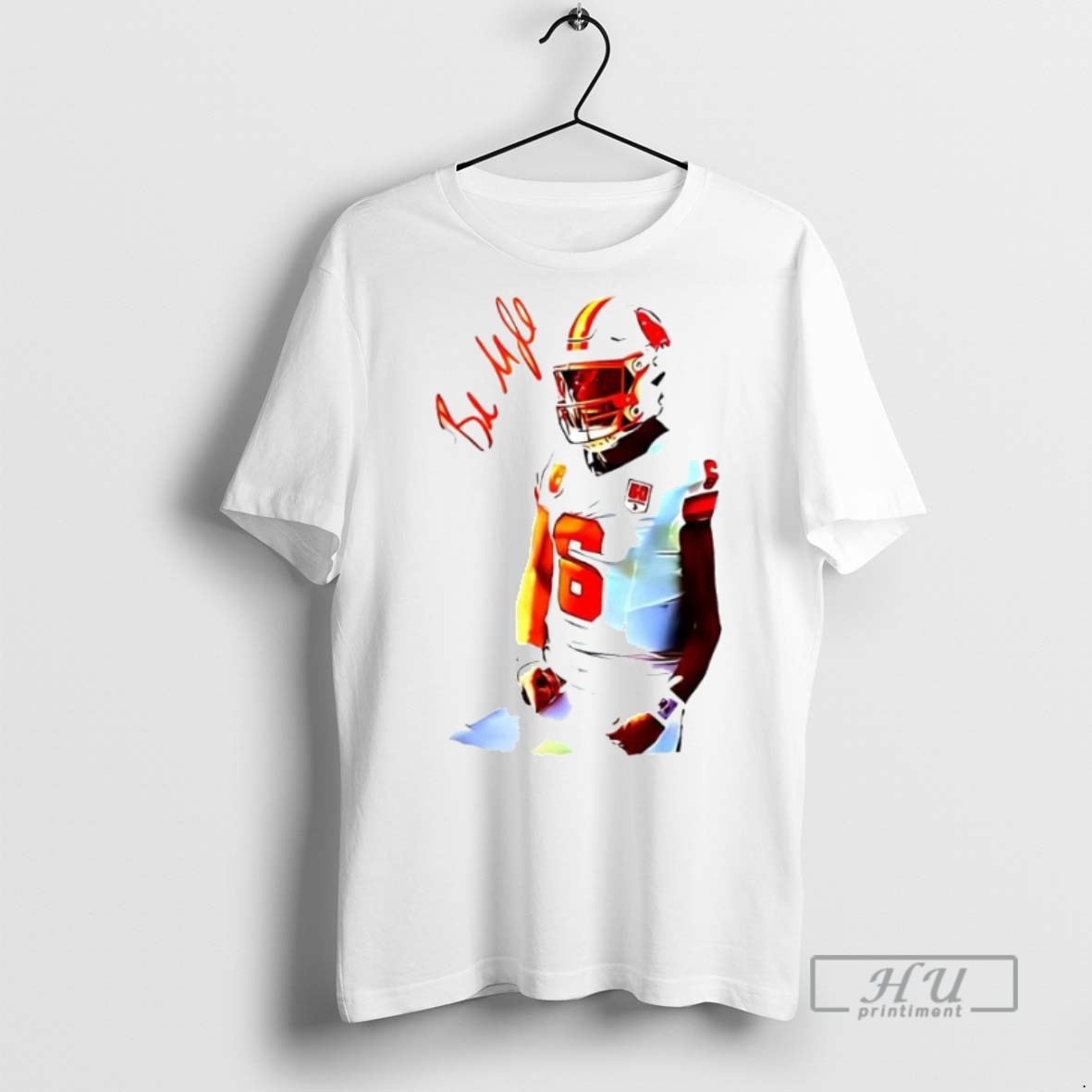 Officials Baker Mayfield Tampa Bay Buccaneers Signature T Shirt Sweatshirt Hoodies