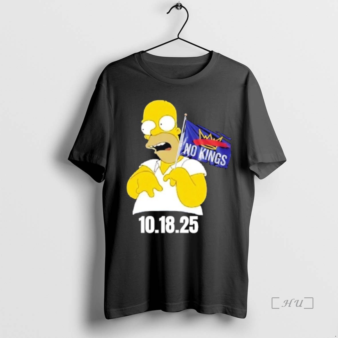 Officials Bart No Kings Flag 10 18 2025 Cartoon T Shirts Sweater Hoodie