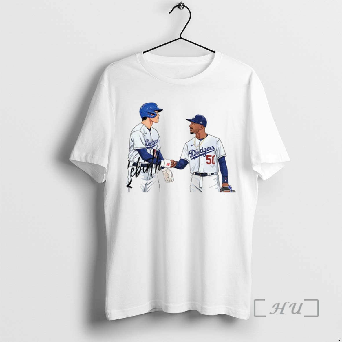 Officials Baseball Celebratory Fist Pump With Mookie Betts Dodgers Signing Moment T Shirt Sweater Hoodie