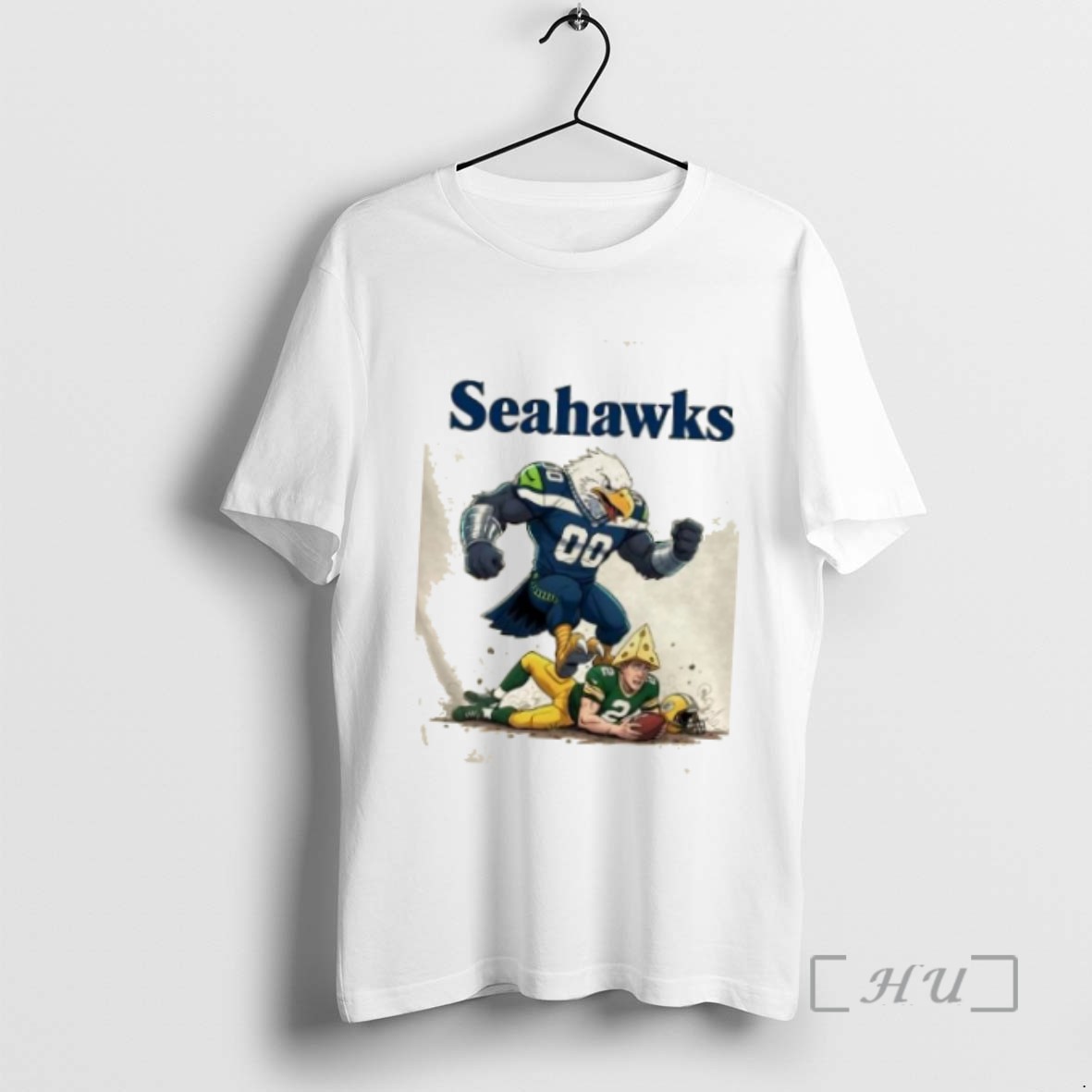 Officials Battle Mascots Seattle Seahawks Beat Green Bay Packers T Shirts Sweater Hoodie