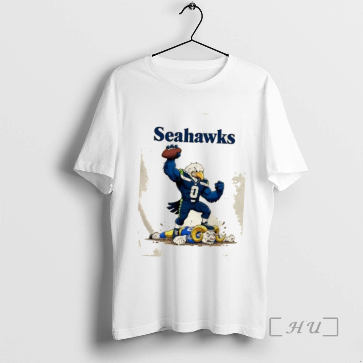 Officials Battle Mascots Seattle Seahawks Beat Los Angeles Rams T Shirts Sweater Hoodie